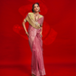 Tussar Silk Handloom Saree with Contrast Ikkat Pallu & Blouse