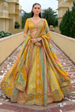 Traditional_Indian_bridal_lehenga_with_heavy_embroidery_and_net_dupatta_1 - LaVante Fashion