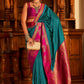 Soft Banarasi Paithani Saree with Copper Zari Weaving