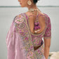 Opulent Designer Viscose Jacquard Saree with Zari Sequins Work