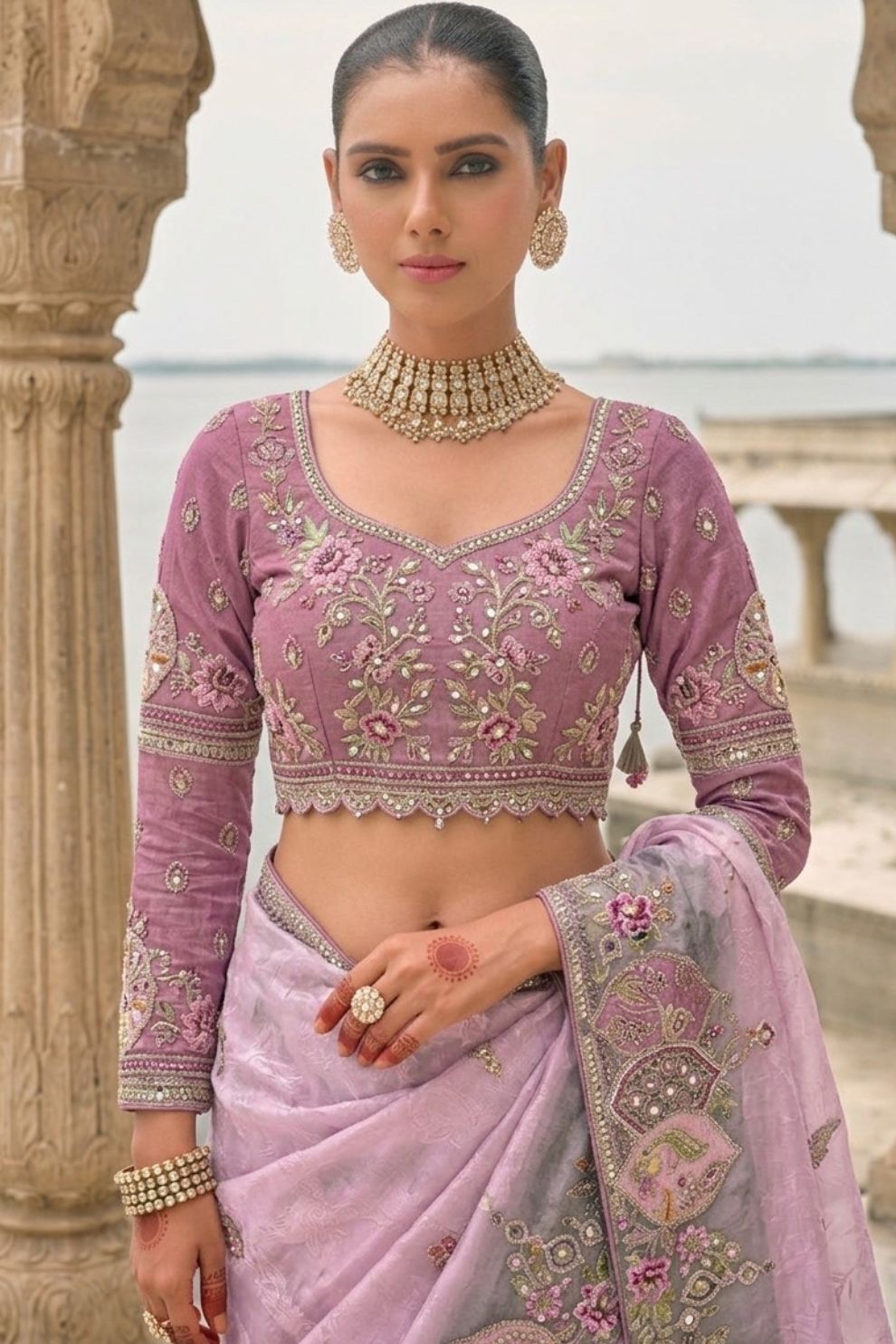 Opulent Designer Viscose Jacquard Saree with Zari Sequins Work