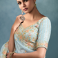 Tissue Saree with Handwork Detailing and Designer Cut Work Border