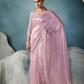 Tissue Saree with Handwork Detailing and Designer Cut Work Border