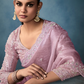 Tissue Saree with Handwork Detailing and Designer Cut Work Border