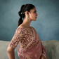 Tissue Saree with Handwork Detailing and Designer Cut Work Border