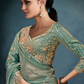 Tissue Saree with Handwork Detailing and Designer Cut Work Border