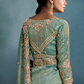 Tissue Saree with Handwork Detailing and Designer Cut Work Border