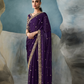 Tissue Saree with Handwork Detailing and Designer Cut Work Border