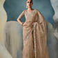 Tissue Saree with Handwork Detailing and Designer Cut Work Border