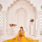 Elegant Net Lehenga Choli with Intricate Thread Embroidery