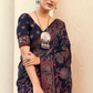 Polyester Viscose Georgette Saree With Luxuriously Soft Varnish Touch