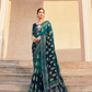 Polyester Viscose Georgette Saree With Luxuriously Soft Varnish Touch