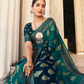 Polyester Viscose Georgette Saree With Luxuriously Soft Varnish Touch