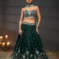 Pure Chiffon Sequins Embroidery Lehenga Choli Dupatta