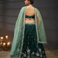 Pure Chiffon Sequins Embroidery Lehenga Choli Dupatta