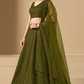 Captivating Thread Work Georgette Party Wear Lehenga Choli