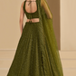 Captivating Thread Work Georgette Party Wear Lehenga Choli