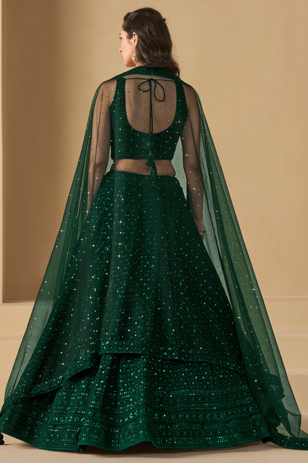 Captivating Thread Work Georgette Party Wear Lehenga Choli