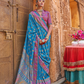 Soft Silk Banarasi Saree with Butta & Pashmina Print