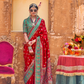 Soft Silk Banarasi Saree with Butta & Pashmina Print