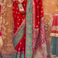 Soft Silk Banarasi Saree with Butta & Pashmina Print