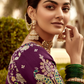 Banarasi Silk Saree with Elegant Contrast Blouse Design