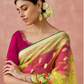 Brasso Teal Printed Saree for Elegant Festive Wear