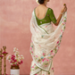 Brasso Teal Printed Saree for Elegant Festive Wear