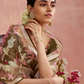 Brasso Teal Printed Saree for Elegant Festive Wear