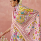 Brasso Teal Printed Saree for Elegant Festive Wear