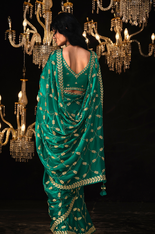 Banarasi Silk Saree with Elegant Weaving for Weddings