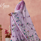 Brasso Teal Printed Saree for Elegant Festive Wear