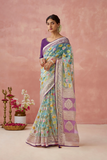 lavante_fashion_Woven_Organza_Brasso_Saree_with_Embroidered_Blouse_8 - LaVante Fashion
