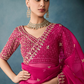 Tissue Saree with Handwork Detailing and Designer Cut Work Border