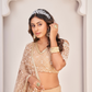 Elegant Net Lehenga Choli with Intricate Thread Embroidery