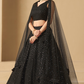 Captivating Thread Work Georgette Party Wear Lehenga Choli