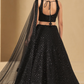 Captivating Thread Work Georgette Party Wear Lehenga Choli