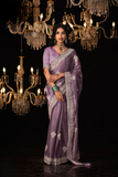 lavantefashionWovenOrganzaBrassoSareewithEmbroideredBlouse_45 - LaVante Fashion
