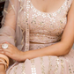 Elegant Peach Georgette Embroidered Lehenga Choli Set with Sequin Work