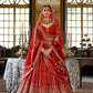 Crimson Royale Bridal Silk Lehenga with Zardozi Sequins Embroidery