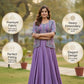 Lavender Pure Vichitra Silk Lehenga Choli with Heavy Embroidered Koti Jacket
