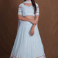 Sky Blue Georgette Multi-Thread and Sequin Embroidery Lehenga Choli