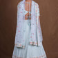 Sky Blue Georgette Multi-Thread and Sequin Embroidery Lehenga Choli