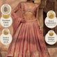Ethereal Blush Pink Embroidered Lehenga with Heavy Thread Cutwork Border