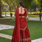 Sequin Work Rust Orange Rangoli Silk Wedding Lehenga Choli with Matching Dupatta