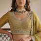 Tissue Lehenga Embroidered Sequins Stones Beads Zari Work Elegant Wear