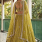 Tissue Lehenga Embroidered Sequins Stones Beads Zari Work Elegant Wear