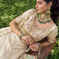 Royal Off white Silk Mehendi Lehenga Choli with Bead Embroidery Elegant