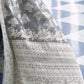 Silver Grey Lucknowi Chikankari Weaving Silk Saree